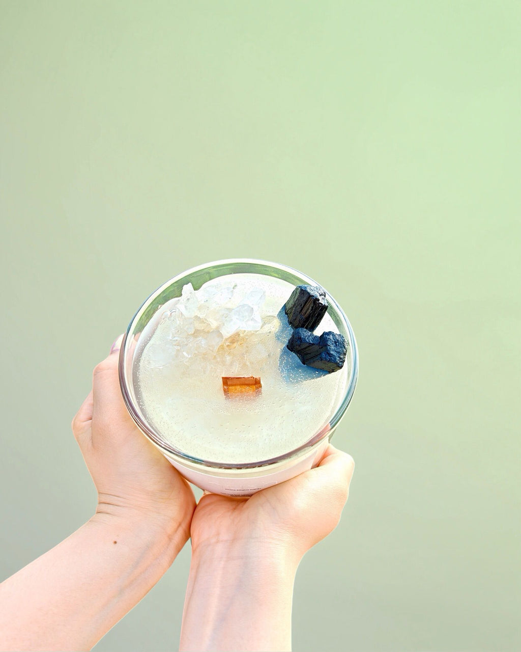 CC102 - Crystal Scented Candle Collection - Clear Quartz + Black Tourmaline